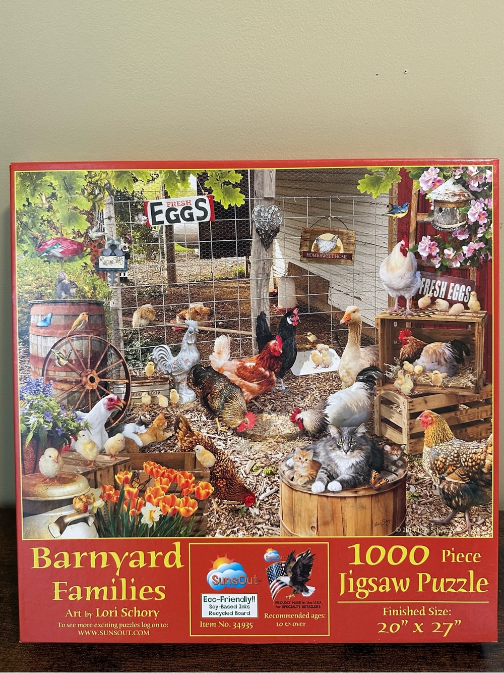 Barnyard Families Puzzle by SunSout -  1000 pieces Complete